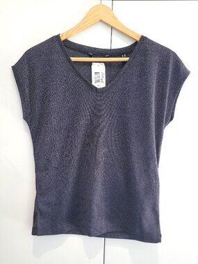 NWT Only Silvery Lurex Top Navy Blue or "Night Sky" Style #15136069 Size S